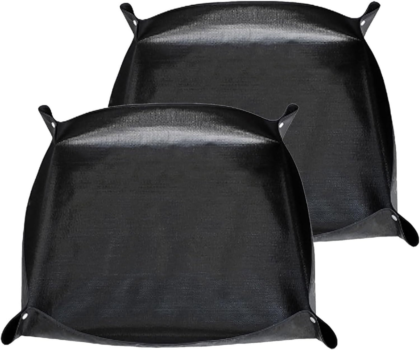 Oncpcare 2 Pack Waterproof Rabbit Playpen Mats 59x59 in (Black) - Washable Floor Protector and Cage Liner for Guinea Pig, Bunny, and Small Animal Habitat - Image 1