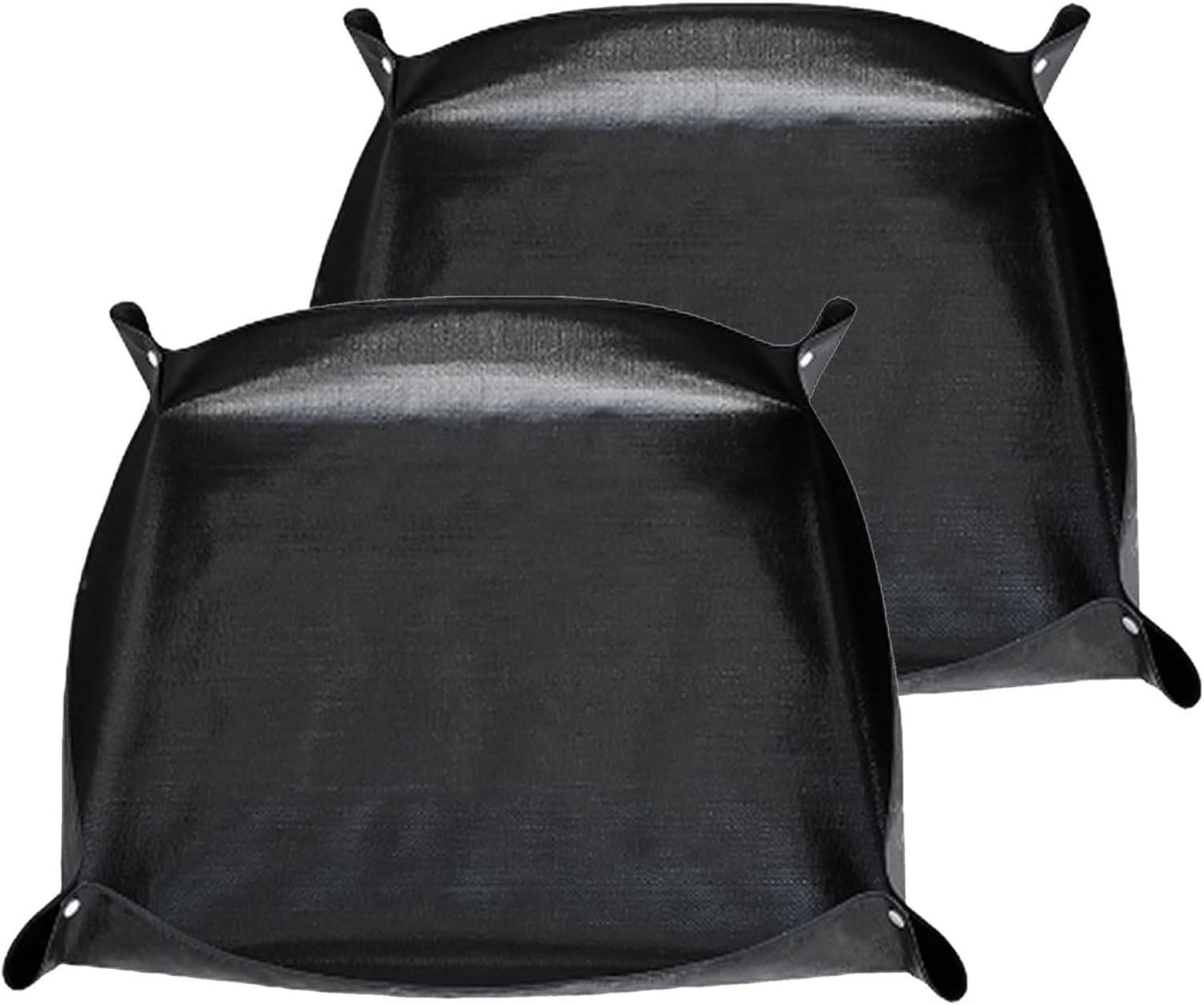 Oncpcare 2 Pack Waterproof Rabbit Playpen Mats 59x59 in (Black) - Washable Floor Protector and Cage Liner for Guinea Pig, Bunny, and Small Animal Habitat - Image 1