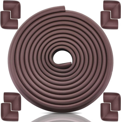Bestore baby proofing edge corner protector brown foam roll front view