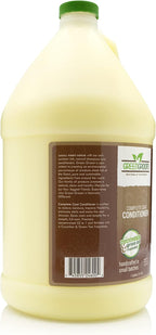 Back label details of Green Groom professional concentrated dog conditioner.