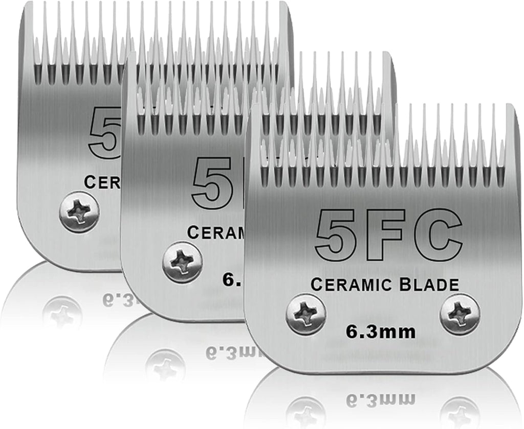 3 Pack 10# Detachable Pet Dog Grooming Ceramic Blades,Compatible with Andis,Oster A5,Wahl KM-10 Series,Size #10 Blade 1/16-Inch 1.5MM Cut Length - Image 14