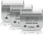 3 Pack 10# Detachable Pet Dog Grooming Ceramic Blades,Compatible with Andis,Oster A5,Wahl KM-10 Series,Size #10 Blade 1/16-Inch 1.5MM Cut Length - Image 14