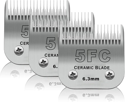 3 Pack 10# Detachable Pet Dog Grooming Ceramic Blades,Compatible with Andis,Oster A5,Wahl KM-10 Series,Size #10 Blade 1/16-Inch 1.5MM Cut Length - Image 14