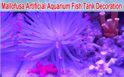 Premium imported silicone coral reef decoration close up view