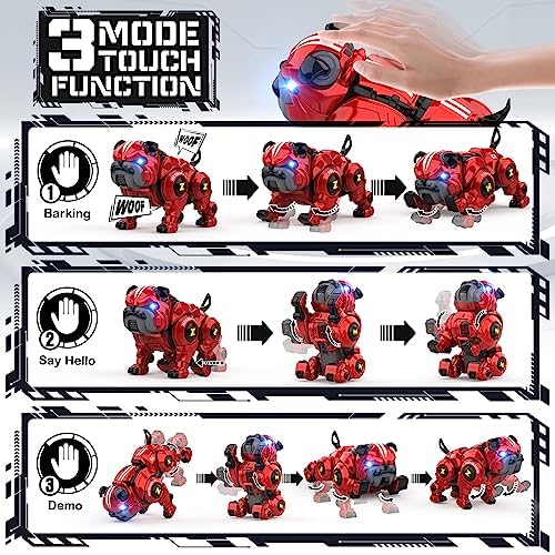 Side profile of Lterfear programmable robot pet toy