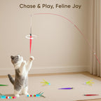 Authentic USA imported YULOYI interactive pet wand kit with packaging elements visible