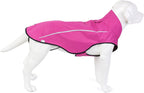 Mile High Life dog raincoat hot pink front view waterproof pet apparel