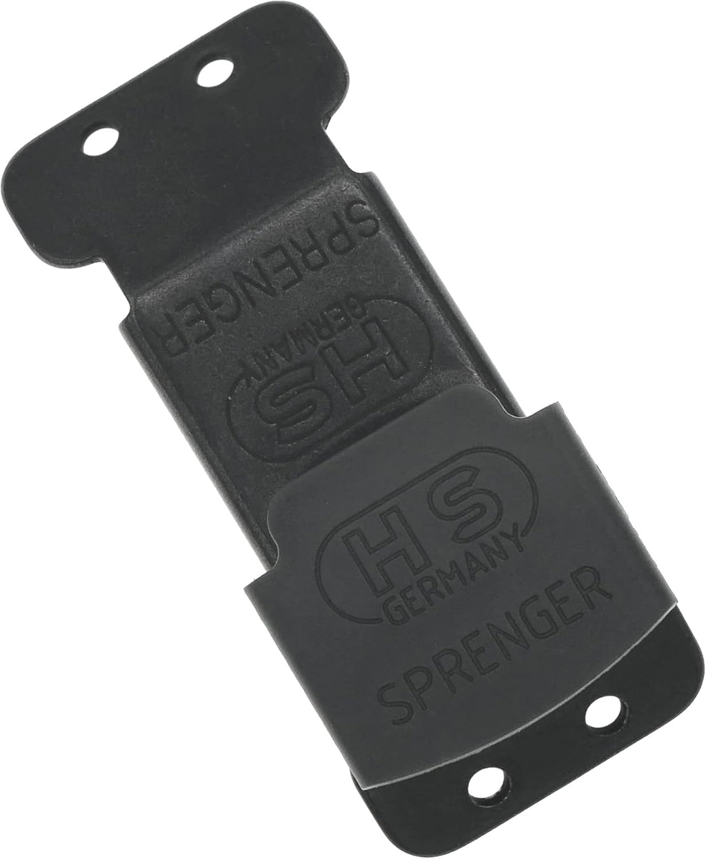 Secure lock mechanism for canine behavior training gear on a white background