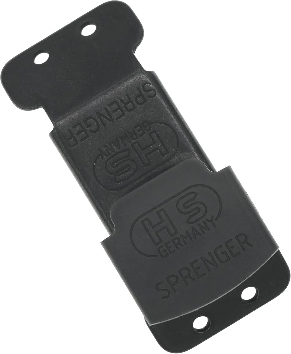 Secure lock mechanism for canine behavior training gear on a white background