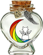Memorial Bottle for Pet Hair, Rainbow Bridge Dog Memorial Gift, Pet Fur Memorial Fur Keepsake, Heart Shape Glass Keepsake for Dog Cat Hair(Dogs) - Image 11