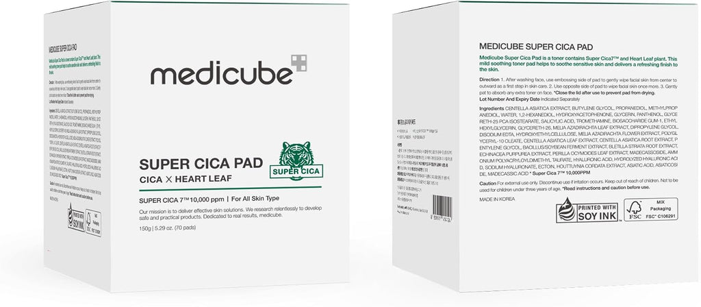 Medicube Super Cica 70 pads jar lifestyle setting