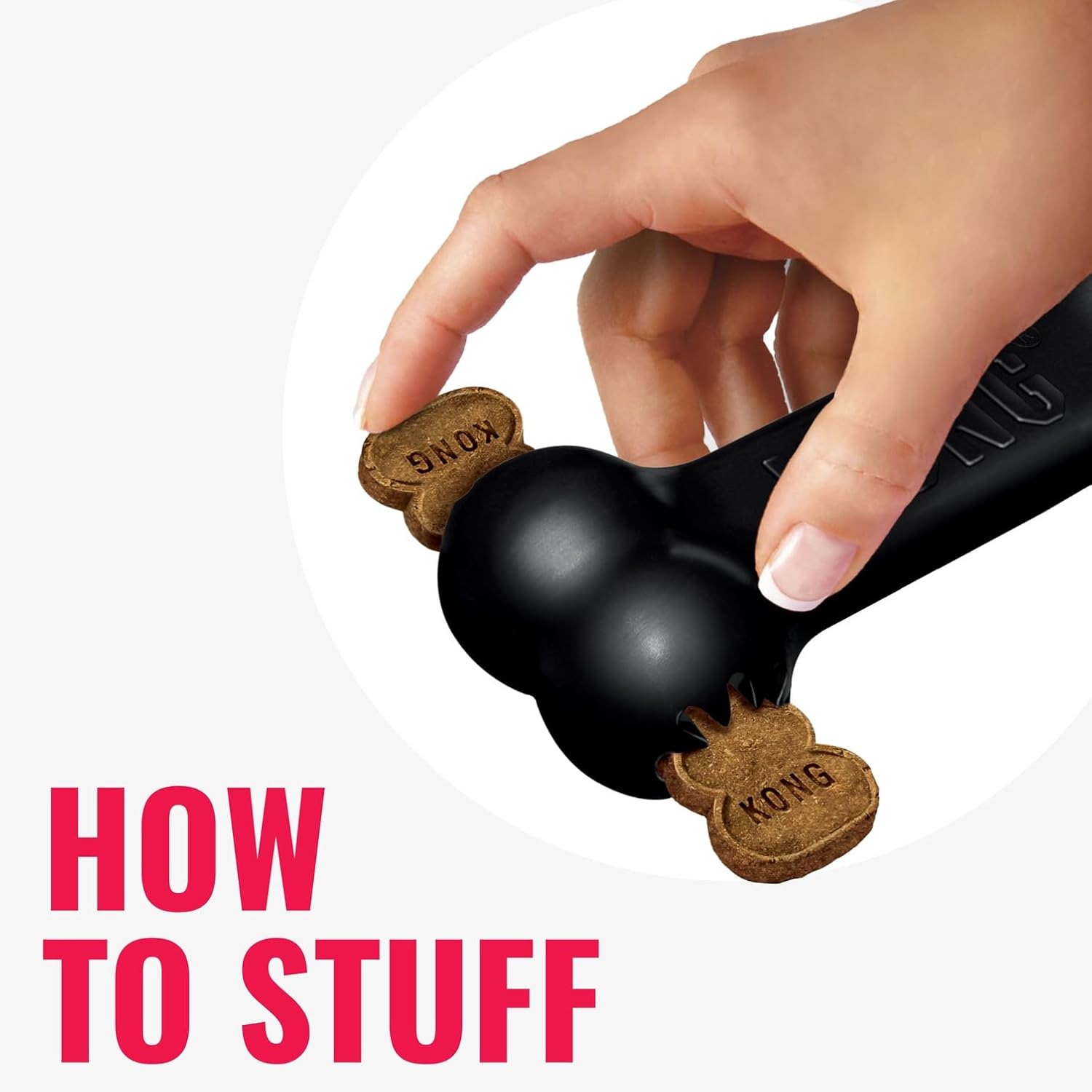 KONG Extreme black rubber toy for aggressive chewers side view