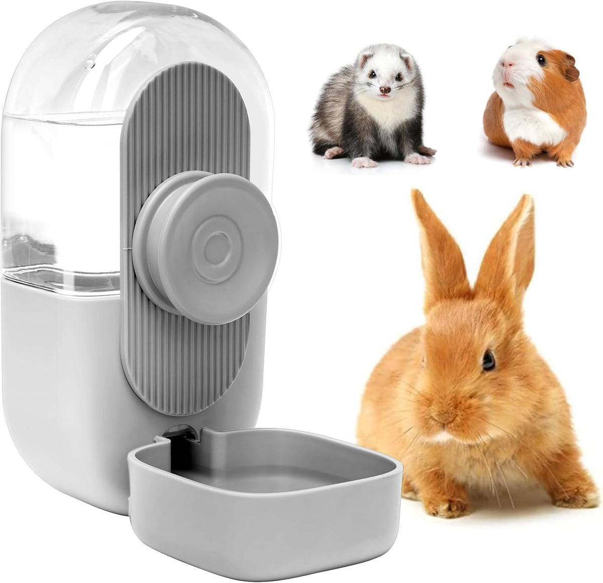 Kenond 28oz Hanging Automatic Rabbit Water Bottle, Guinea Pig Water Bottle No Drip, Gravity Water Dispenser for Cage, Suitable for Guinea Pig, Bunny, Hamsters and Other Small Animals(Green) - Image 7