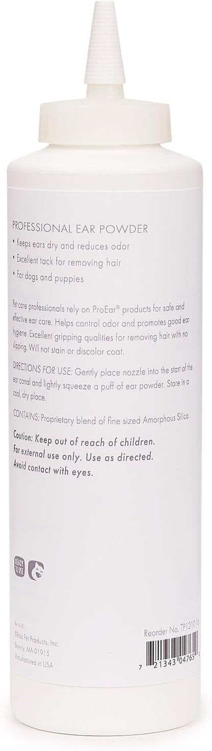Professional ear powder for dog and cat grooming