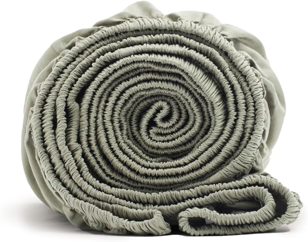 Premium imported luxury King fitted sheet styled inside a modern Indian bedroom setup
