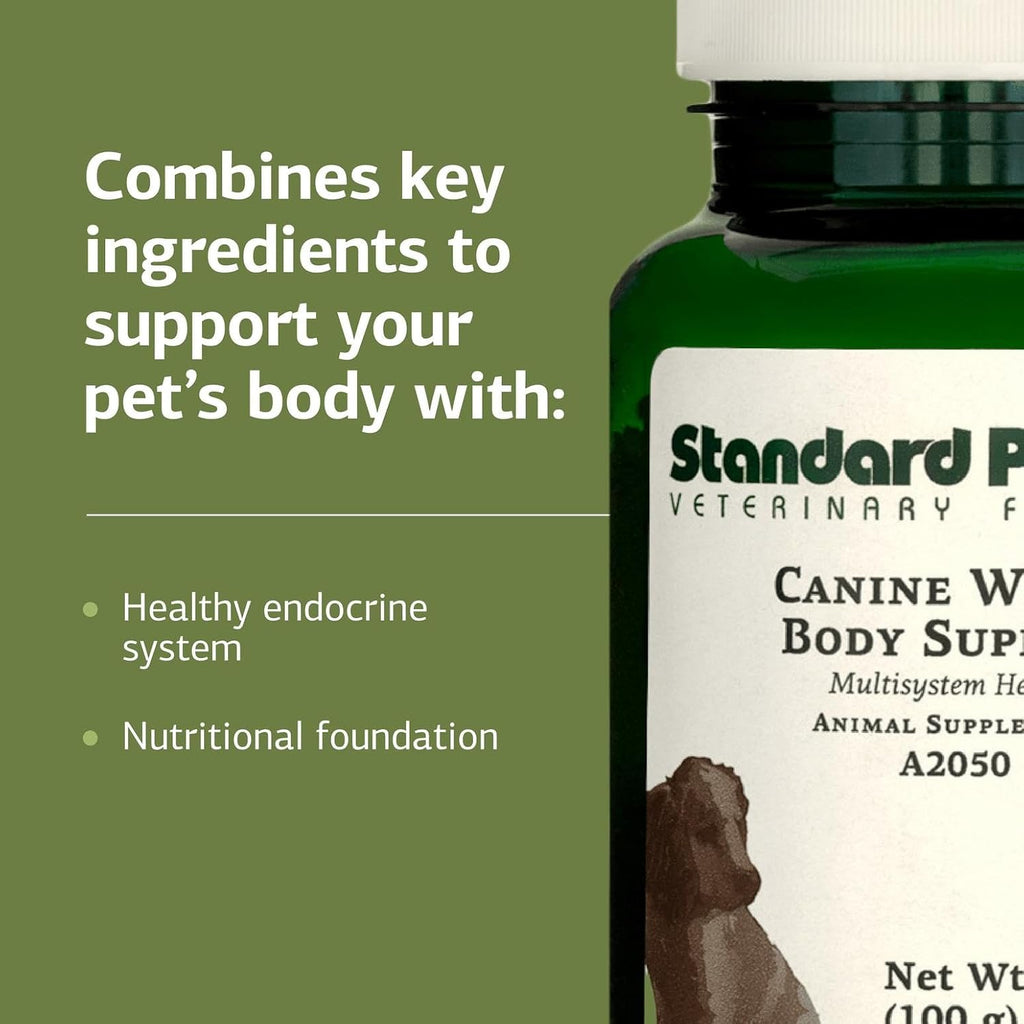 Standard Process Veterinary Formulas green bottle for dogs