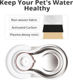 Premium triple filtration mechanism diagram for automatic cat and dog drinking water dispensers