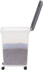 Amazon Basics Airtight Pet Food Storage Container with Scoop, BPA Free, Removable Wheels, 69 QT, Gray - Image 11