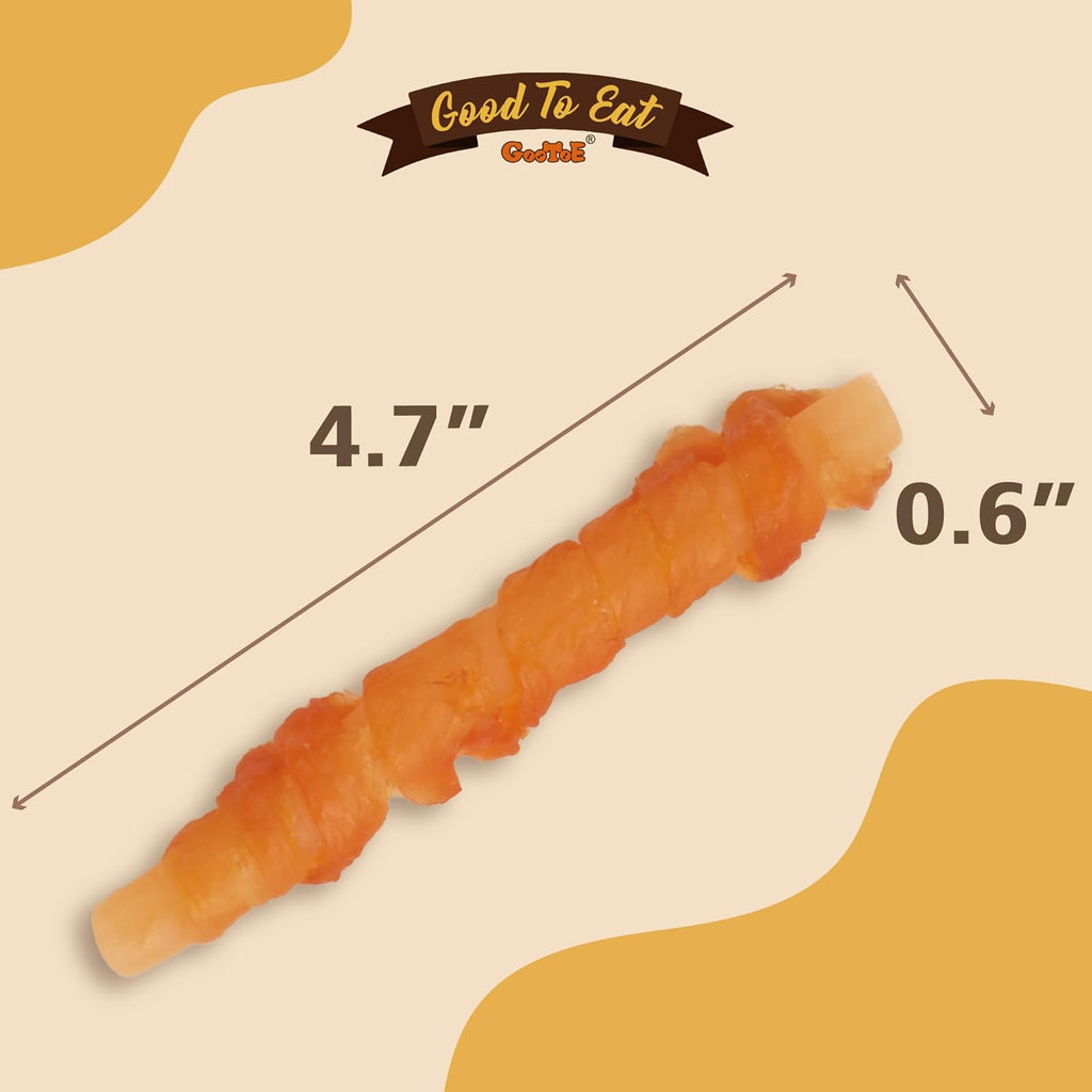 Gootoe all natural low fat dog treats premium chicken and salmon jerky sticks