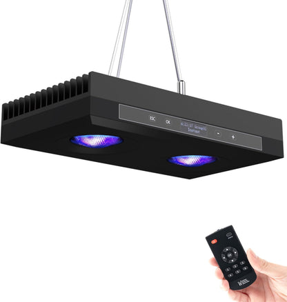 Aquarium Light - 95 Watt Sunrise Sunset Moonlight, Group Control Program Coral Reef Light Dimmable Full Spectrum for Marine Tanks,Saltwater Tank Light with Timer (Brackets) - Image 9