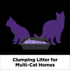 Arm and Hammer slide platinum multi cat litter back label with directions