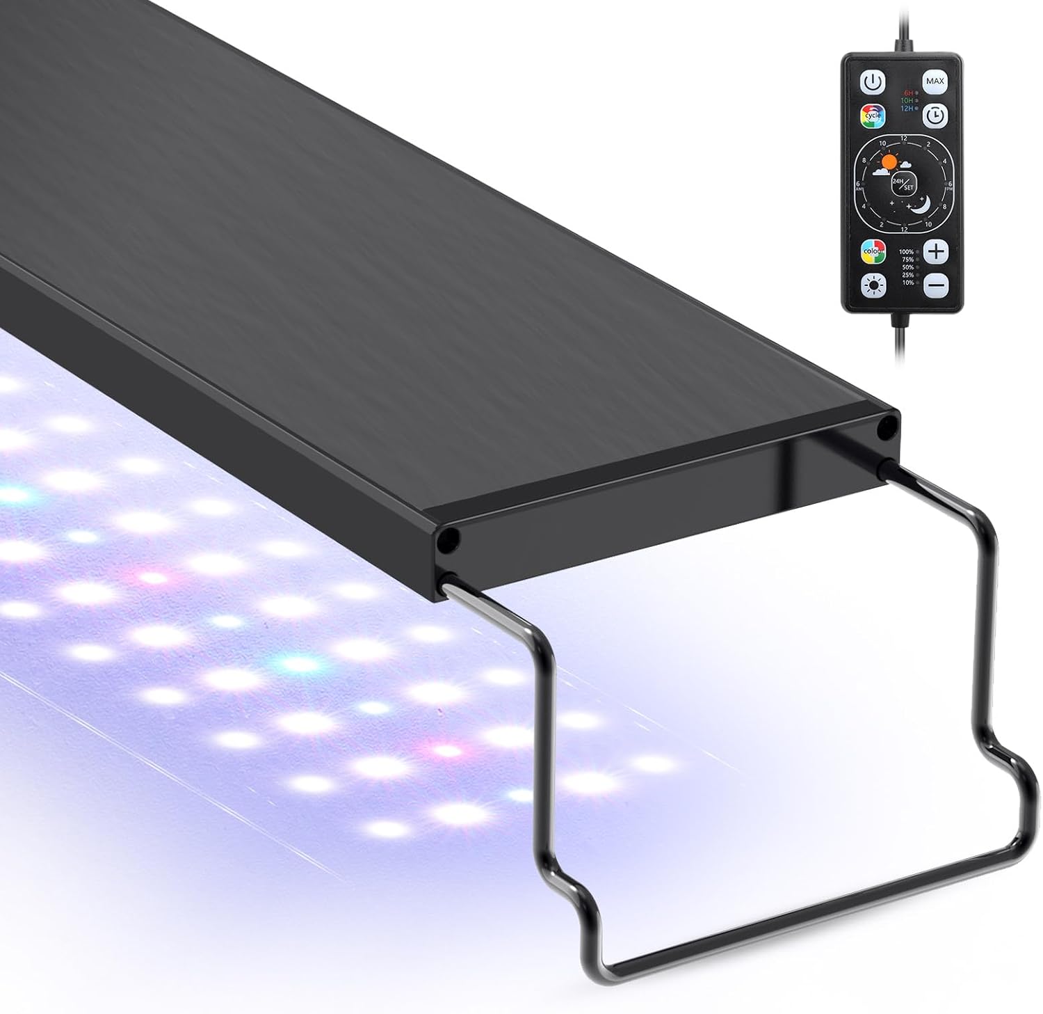 hygger 0.5-3 Gallon Small Aquarium LED Light for Fish Tank Full Spectrum Lighting with 24/7 Day-Night Cycle & Auto On/Off Timer, Adjustable Brightness, 7 Colors Options, Extendable Bracket Plant Light - Image 9