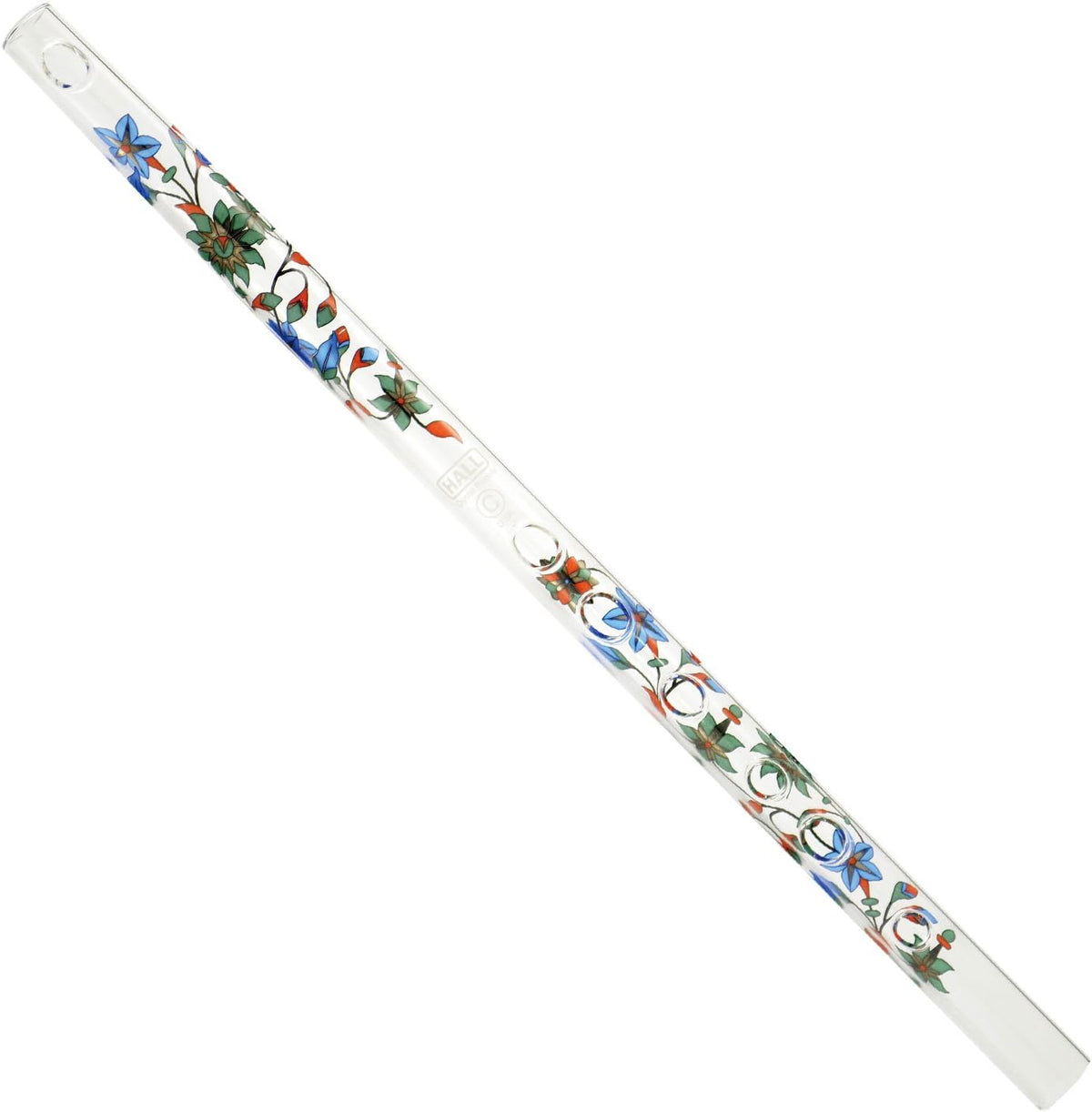 Hall Crystal Flute 11704 - Inline Glass Flute in G - Green Ivy - Image 15