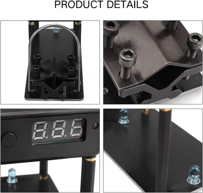 Premium precision chronograph showing micro-touch function buttons and indicator lights.