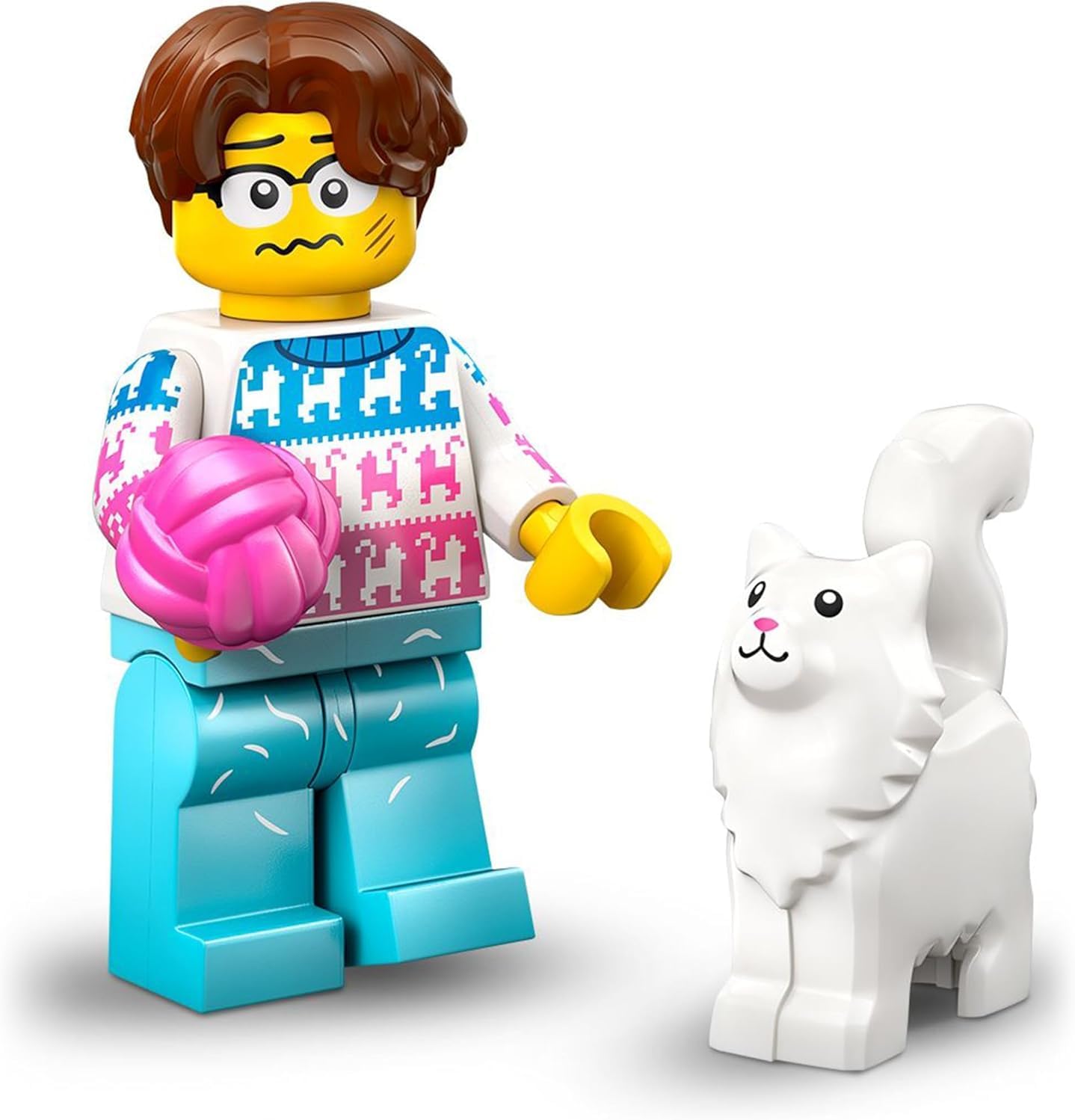 LEGO Minifigures Series 27 Cat Lover 71048 front view collectible toy