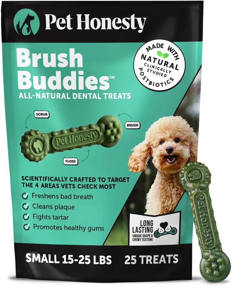 Brush Buddies Long Lasting Dog Dental Chews - All Natural Dental Sticks for Teeth Cleaning Plaque Off + Tartar Remover for Dogs - Dog Dental Treats + Breath Freshener - Medium Sized Dogs (15 Count) - Image 12