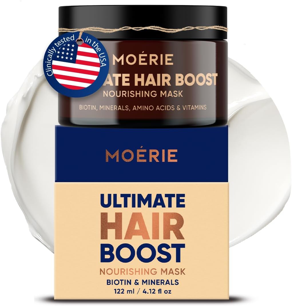 Moerie Hair Growth and Repair Mask front view bottle