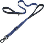 Dog Leash for Large Dogs, Double Handle Heavy Duty Adjustable Leash with Soft Padded Handles, Traffic Control Training Lead for Walking, Running (Pink & Grey Stripe, 6 ft) - Image 12