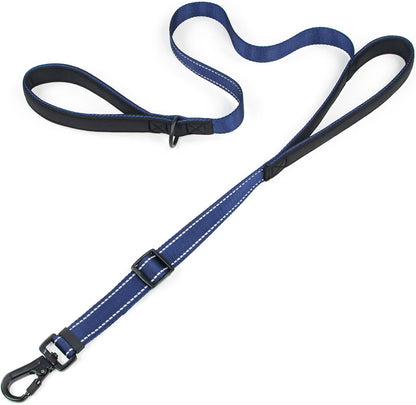 Dog Leash for Large Dogs, Double Handle Heavy Duty Adjustable Leash with Soft Padded Handles, Traffic Control Training Lead for Walking, Running (Pink & Grey Stripe, 6 ft) - Image 12