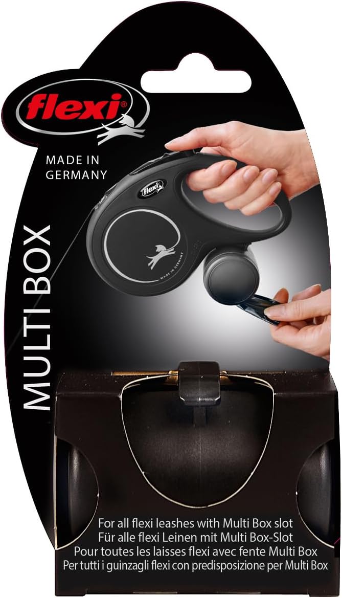 Compact cylindrical waste bag holder showing the bottom quick dispense port