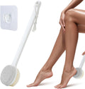Generic 2-in-1 long handle foot pumice stone front view