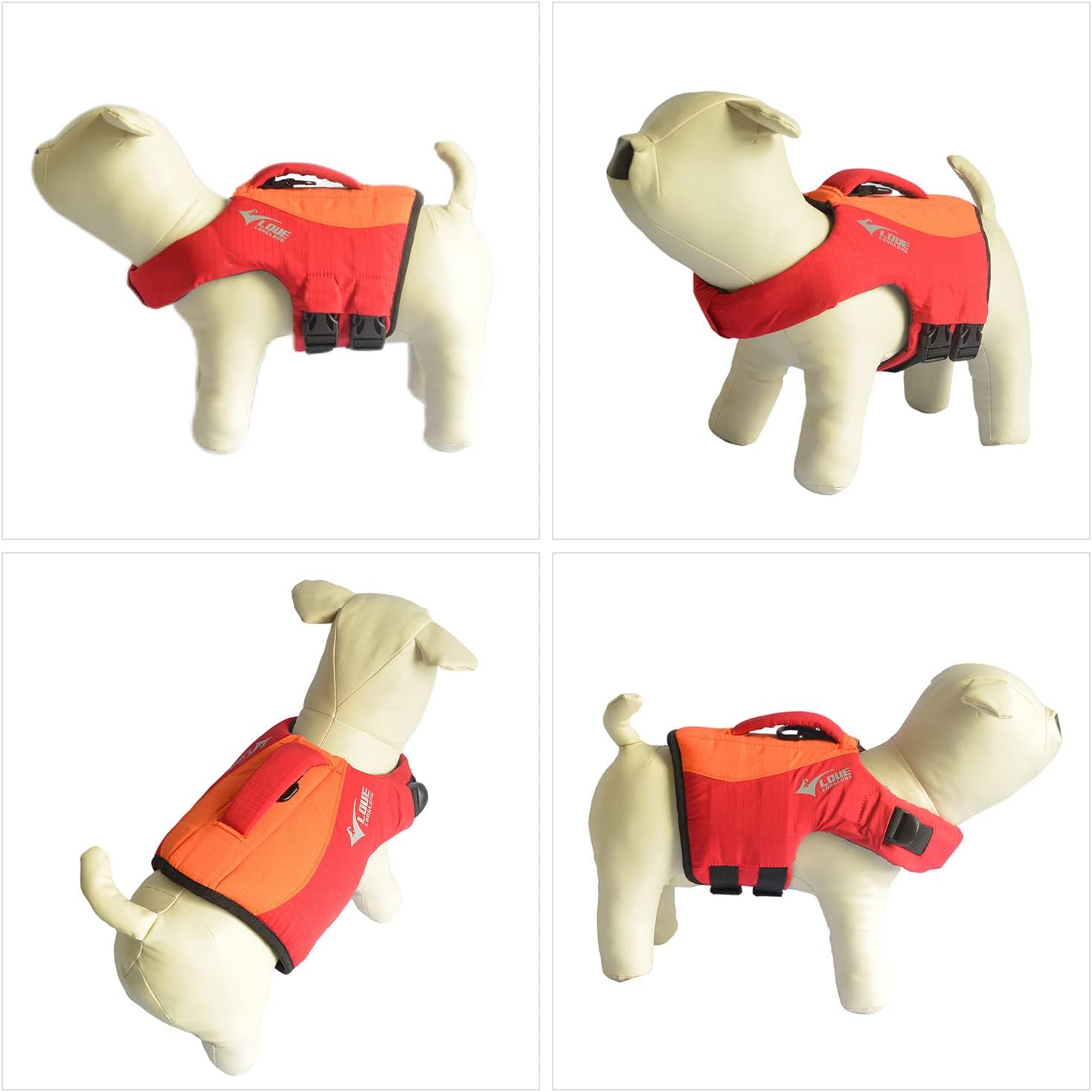 Lovelonglong high visibility pet life saver jacket packaging layout