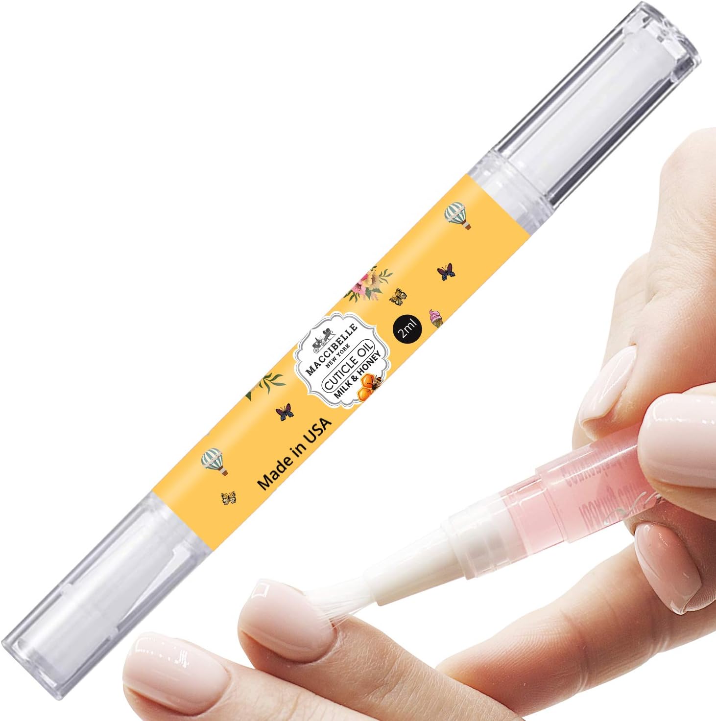 Maccibelle Milk and Honey Cuticle Oil Pen front view