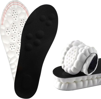 Tinsolefo 4D Cloud Like Soles front view showing massage points and memory foam texture for pain relief.