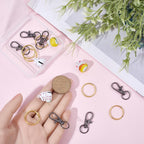 Beamarker keychain kit components with swivel clasps and rings