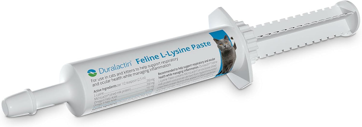 PRN Pharmacal Duralactin Feline L-Lysine Paste - Supports Joint, Respiratory & Eye Health Supplement for Cats - Formula - 1 fl oz (3 Pack) - Image 9
