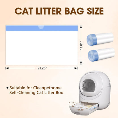 Close up of Giaceaw cat litter bag drawstring closure detail