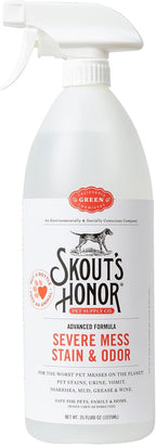SKOUT'S HONOR Pet Stain and Odor Remover - Powerful Cleaner for Dog Urine, sweat, and other messes, Destroys and Removes Odor and Stain Molecules, Eco-Friendly Formula for Carpets and Home, 35oz - Image 11