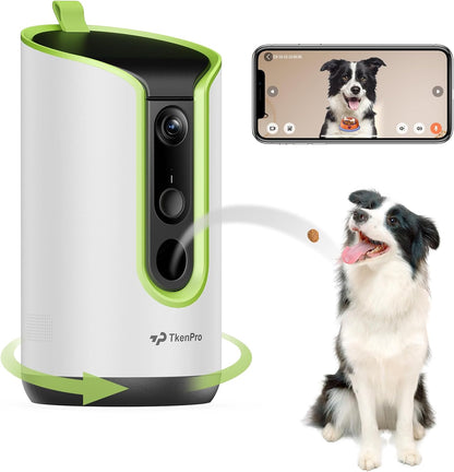 TKENPRO 2K Pet Camera Treat Dispenser, 360 degreesView Dog Camera with Phone App, 5G&2.4G WiFi 2-Way Talk Pet Cam Indoor for Cats Remote Treat Tossing, Motion Alerts, Auto Tracking - Image 10