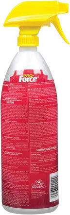 Manna Pro equine insect repellent bottle highlighting the rapid knockdown formula description