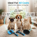 Stainless steel teeth of the Emily Pets hurtless shedding comb