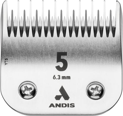 Andis UltraEdge blade on a professional pet grooming workstation setup