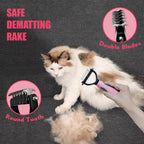 KittuPet premium pet grooming tools set with fine tooth flea comb