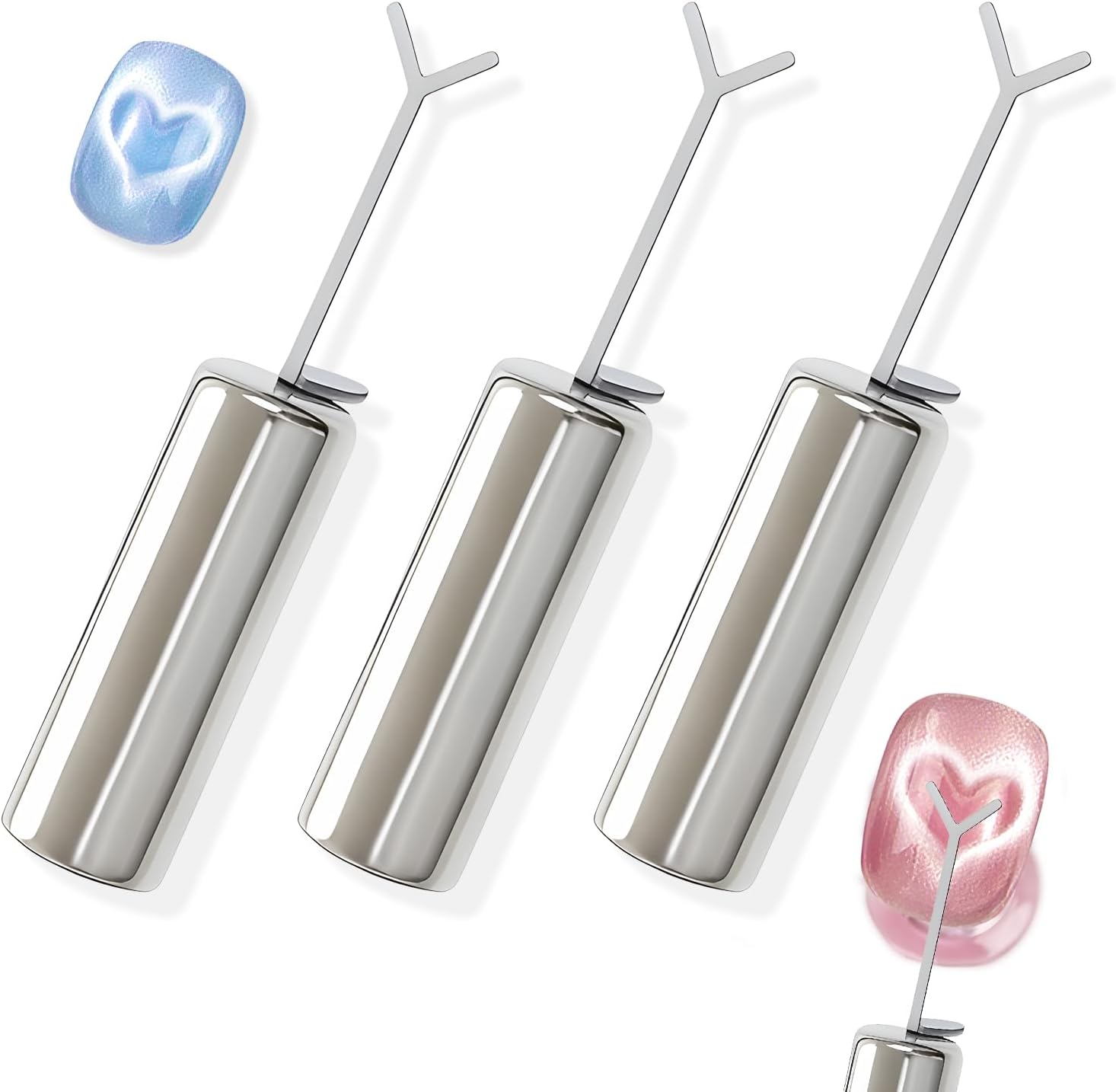 Generic 3 pack heart magnet tool set for cat eye gel nails