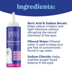 Sterile pet eyewash solution with boric acid for soothing irritated eyes