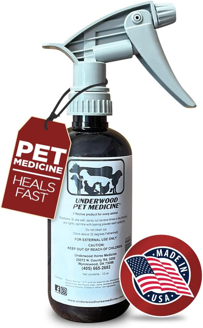 Underwood Pet Wound Care Spray bottle front view